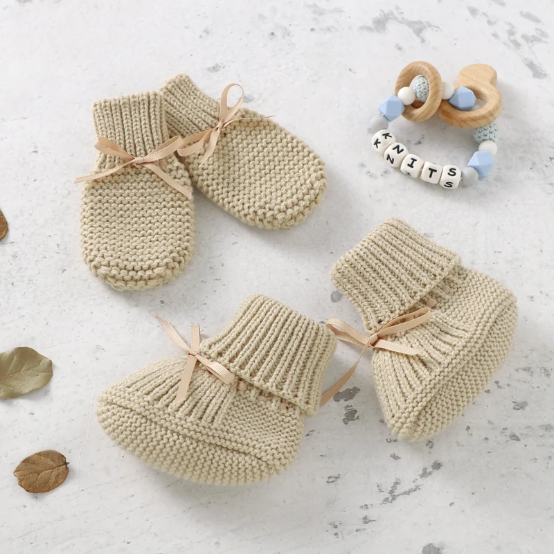 Booties & Mittens – Doux et chaud – Ensemble gants et chaussons