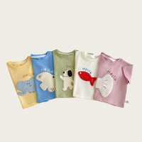 Thumbnail for LittlePatch – Dessins animés & Fun  – T-shirt pour enfant avec des écussons de dessins animés