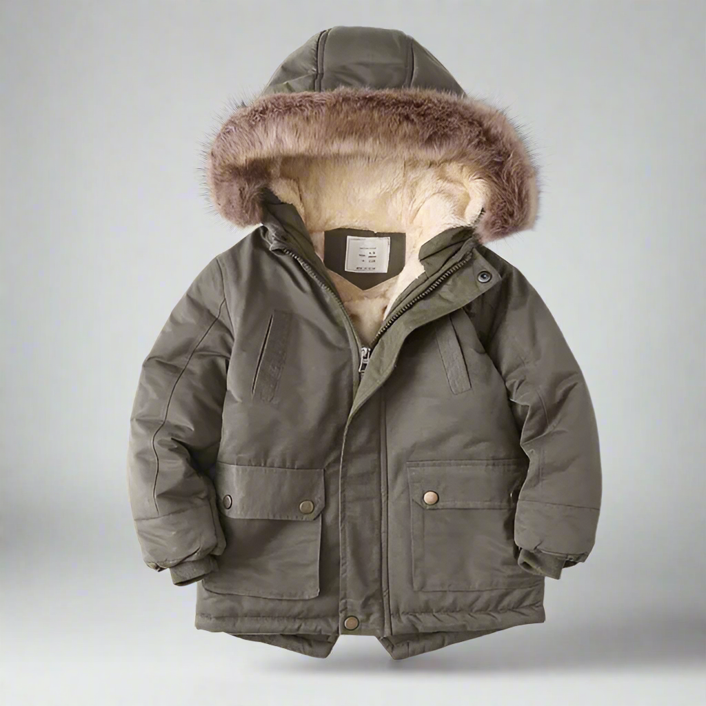 CozyTrend – Élégant et chaud – Parka d'hiver avec col en fourrure