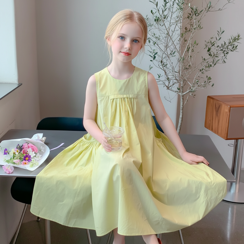 Summer Dress – Légère et estivale – Robe d'été jaune
