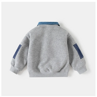 Thumbnail for CoolJunior – Chaleureux et élégant – Pull pour garçon avec col en denim