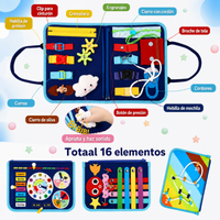 Thumbnail for 7-in-1 Busy Board – Motricité et apprentissage – Tableau d'activités