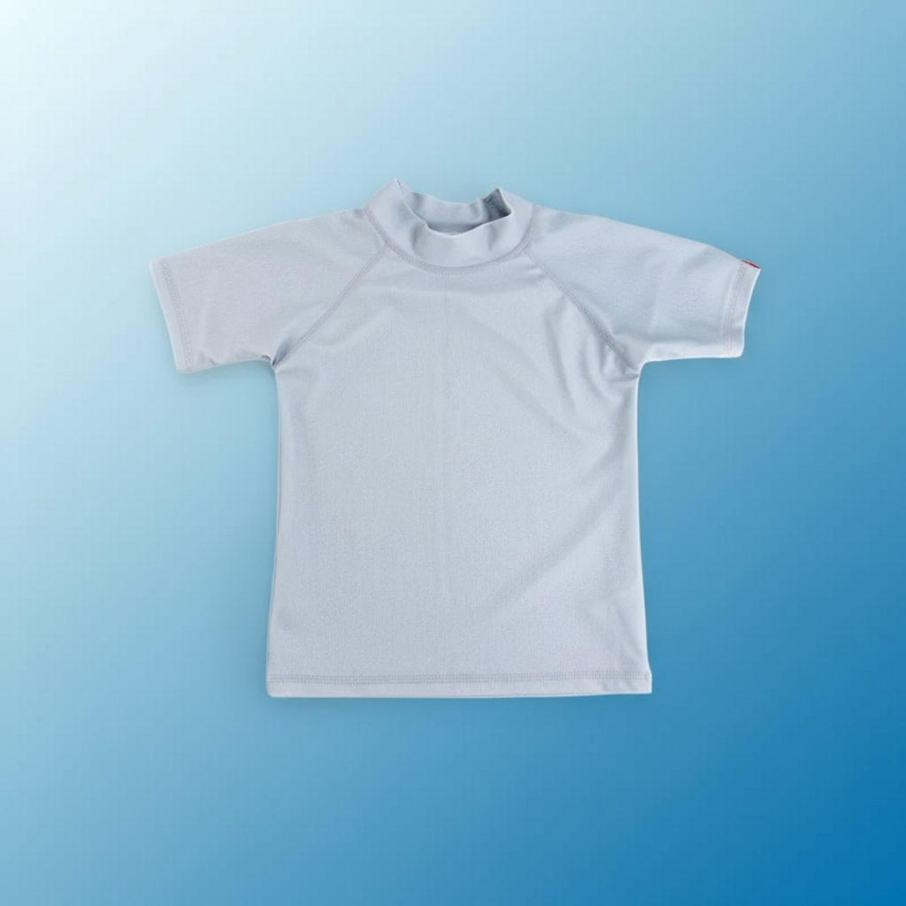 SunnyGuard – Été & Protection – T-shirt de bain anti-UV à manches courtes pour enfants
