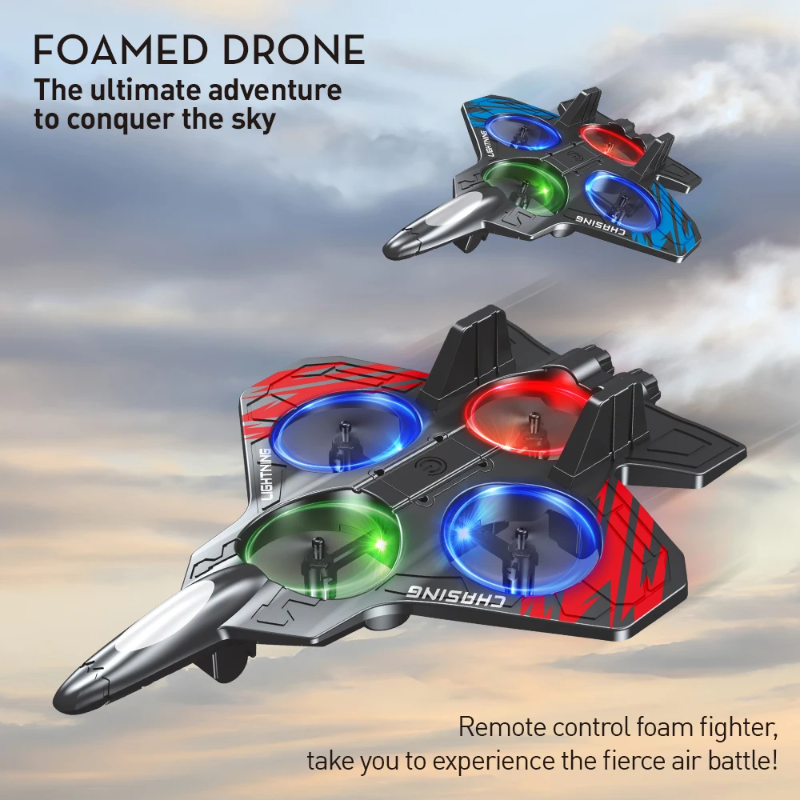 AeroBattle – Action et plaisir – Avion de cascade radiocommandé avec lumières