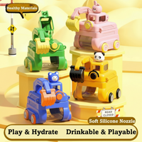 Thumbnail for TinyExcavators – Unique et fonctionnelle – Bouteille d'eau « pelleteuse » avec paille