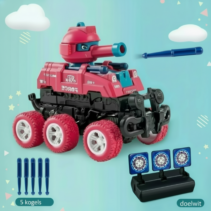 TankHero – Actif et robuste - Réservoir de jouets avec fonction de tir