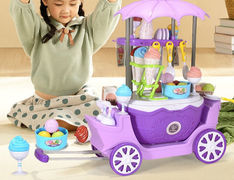 Candy Cart™ - Jeux sucrés sur roues - Chariot à glaces pour enfants