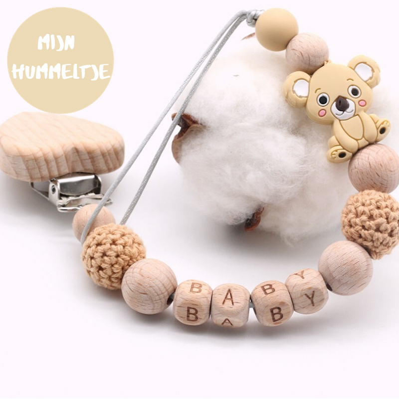 Woods™ - Collier Tétine - 'Koala' en bois de hêtre