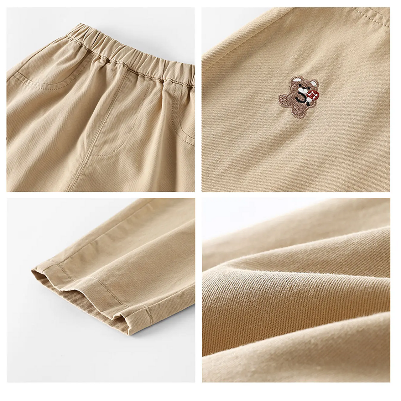 LittlePatch – Doux et confortables – Pantalons pour enfants avec détails brodés