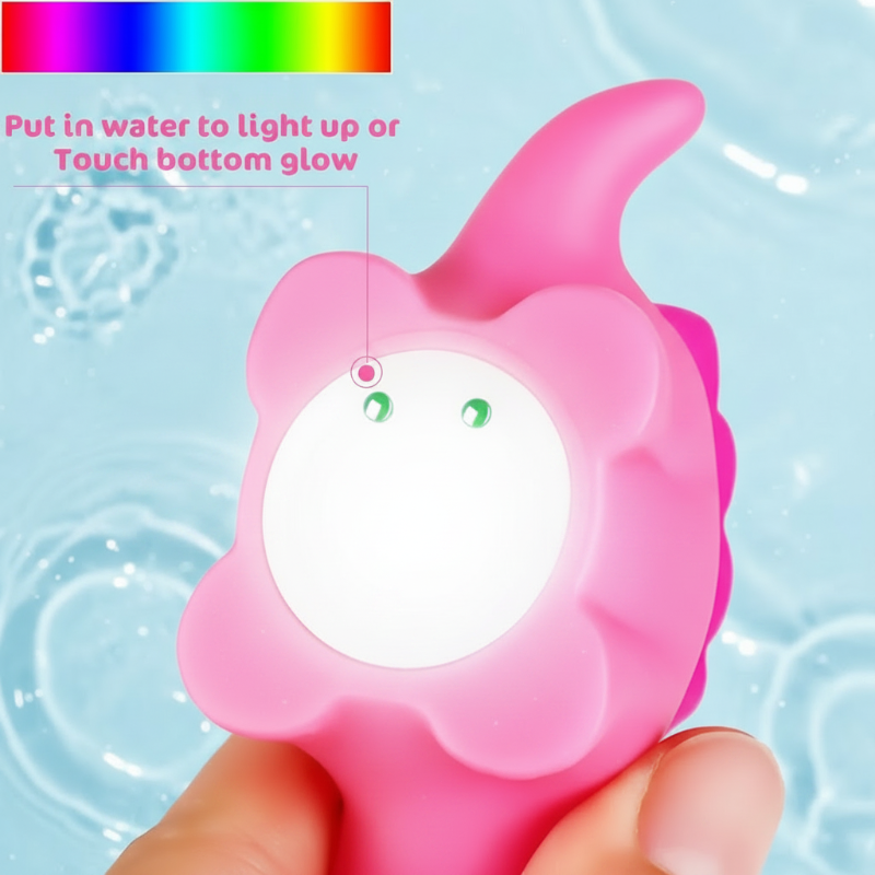 AquaGlow – Sûr et éducatif – Ensemble de jouets de bain lumineux