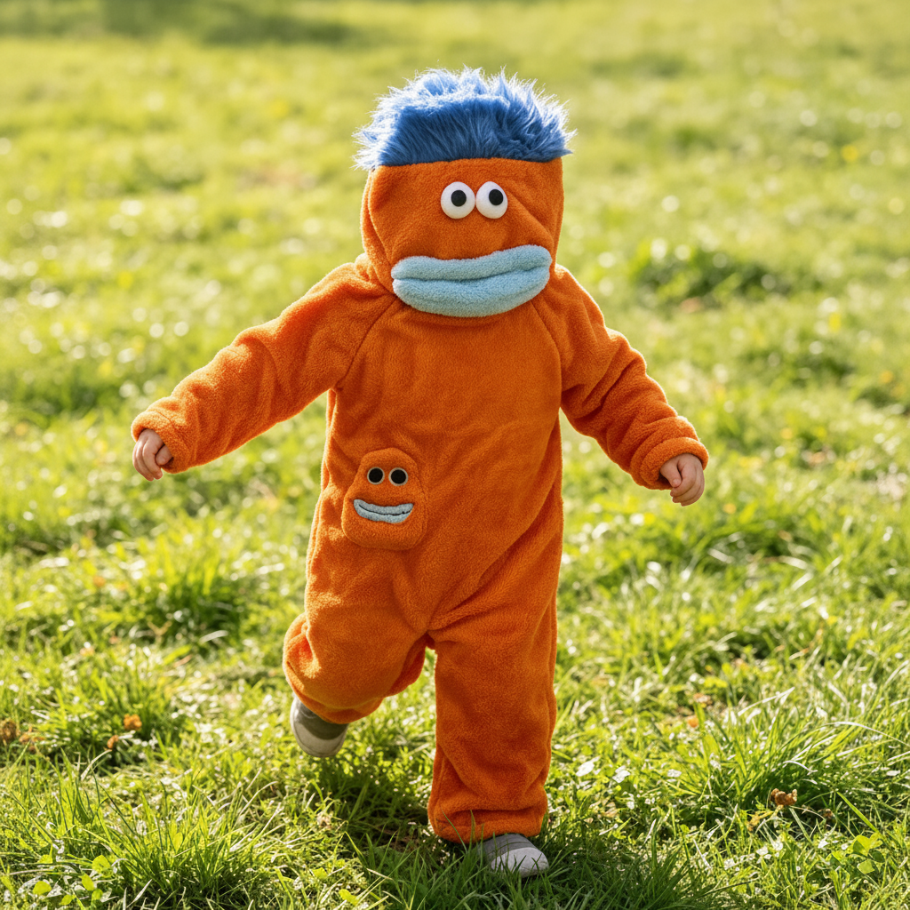 LittleMonster – Confortable et mignon – Combinaison pour enfant avec un motif de monstre rigolo