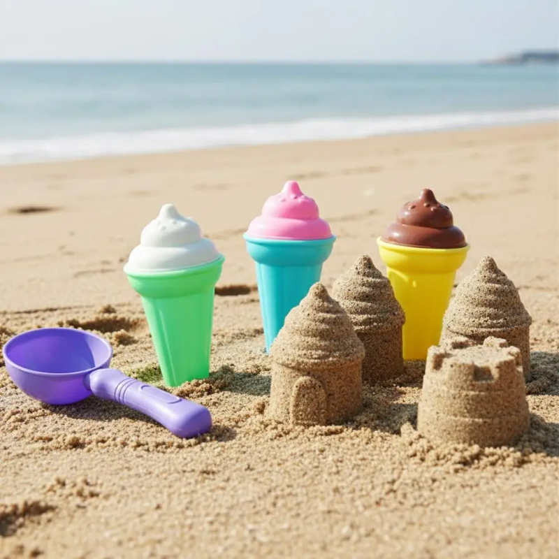 BeachFun – Jeux de sable et créativité – Kit de jeu « Glace de plage »