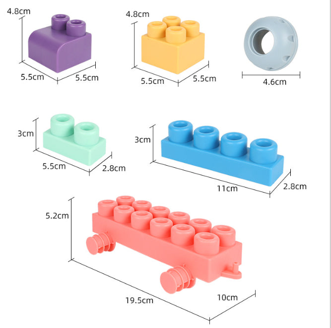 Soft Building Blocks™ - Construire en s'amusant - Blocs de construction souples