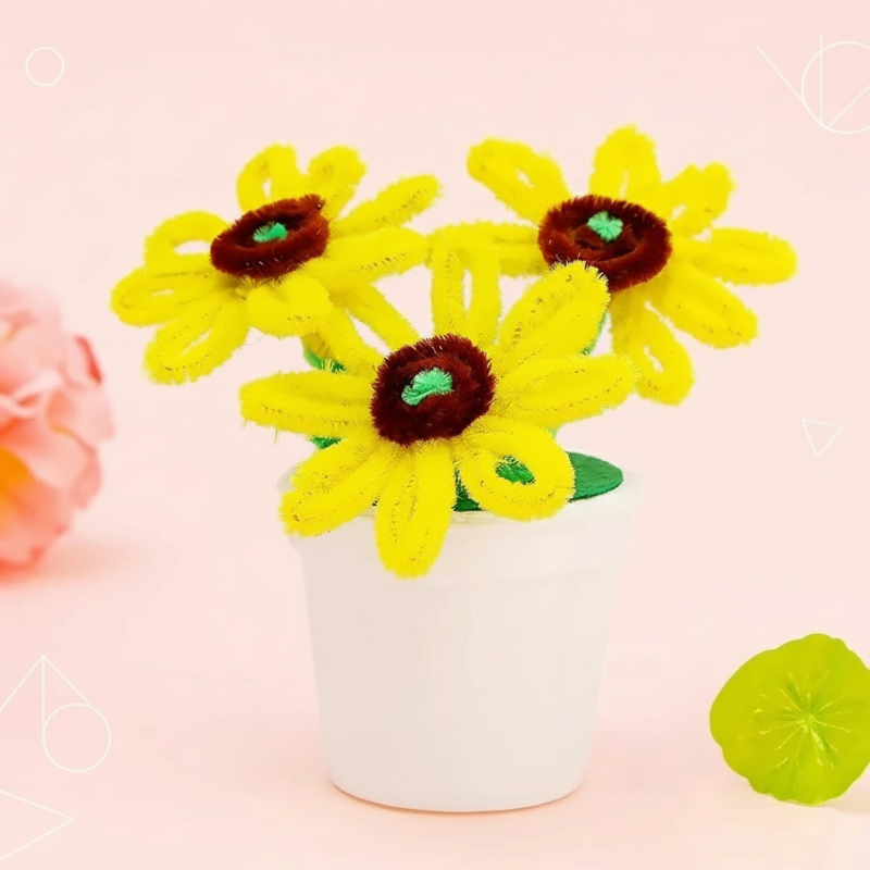 CraftBloom – Coloré et créatif – Kit de bricolage pour pot de fleurs DIY
