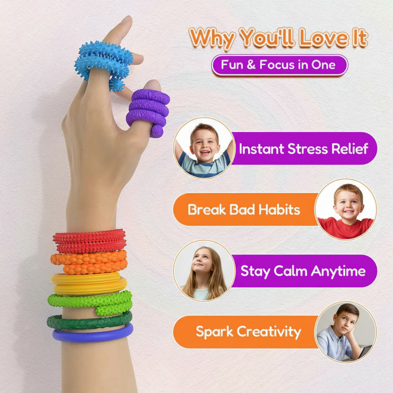 SensoryFlex – Apaisants et interactifs – Bâtons sensoriels anti-stress