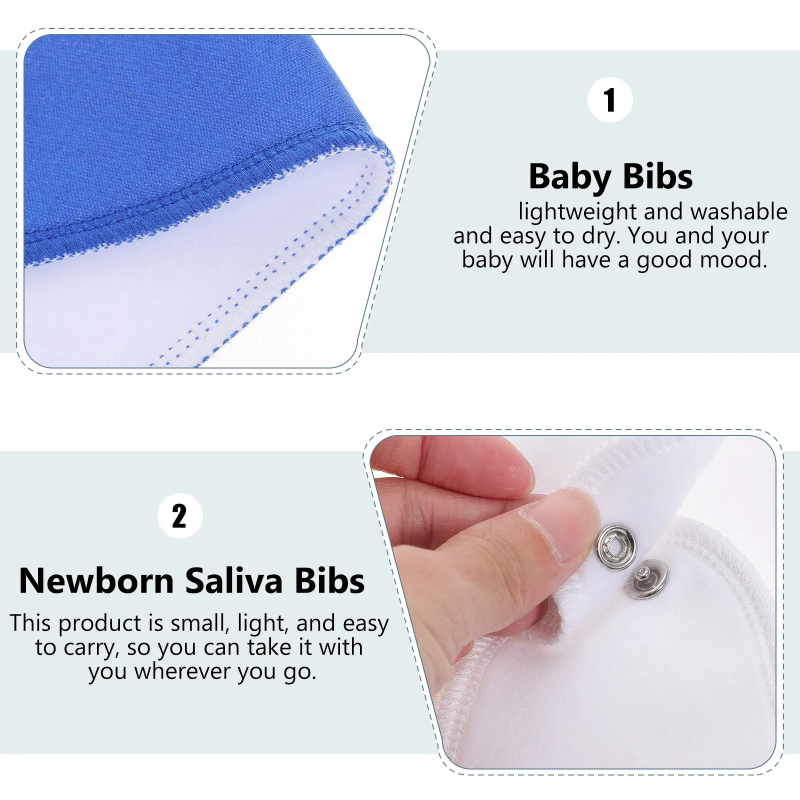 Tiny Tots – Confortable et pratique – Bavoir pour bébé (lot de 7)