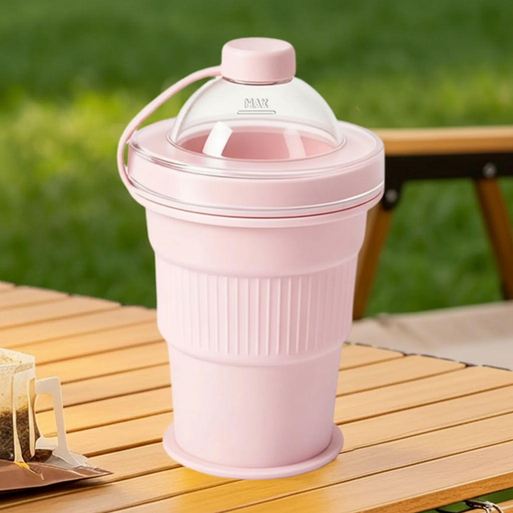 FlexiCup – Pratique et portable – Gobelet pliable en silicone