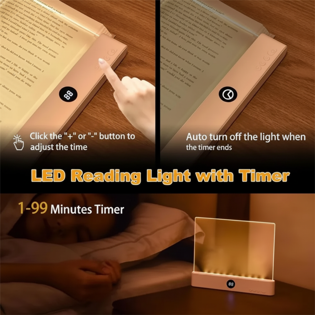 LumiPanel – LED et santé oculaire – Lampe de lecture USB à intensité réglable