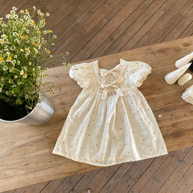 LittleTwinkle – Douce et confortable – Robe pour enfant à doubles nœuds