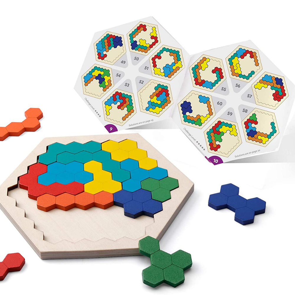 Hexagon Puzzle™ - Solutions sans fin - Puzzle géométrique