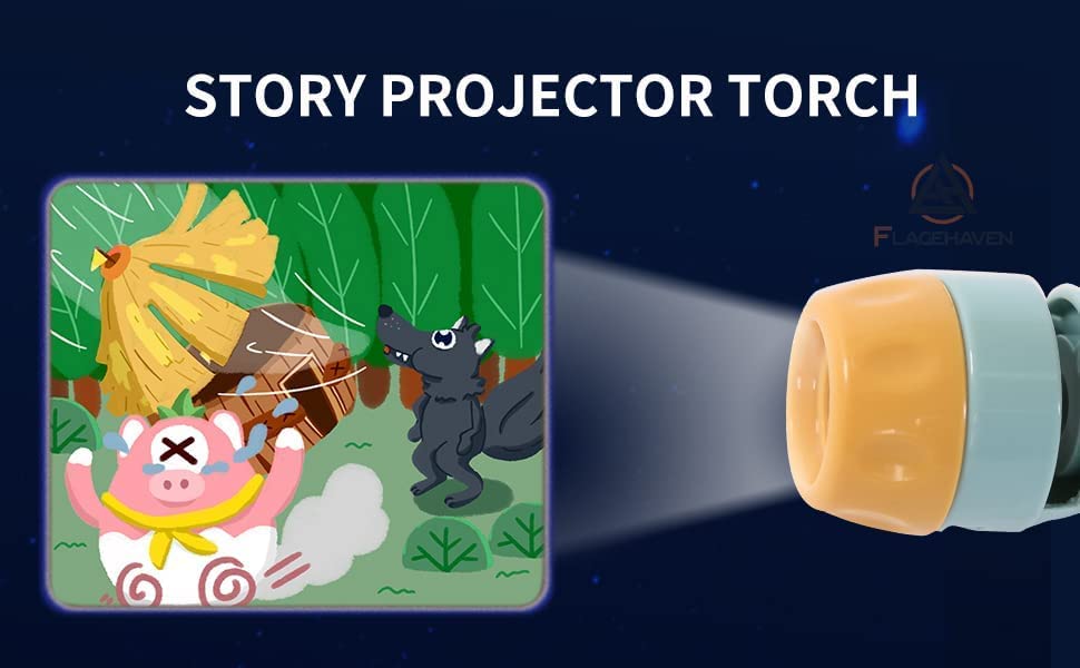 Story Torch™ - Magie du coucher - Projecteur de lampe de poche