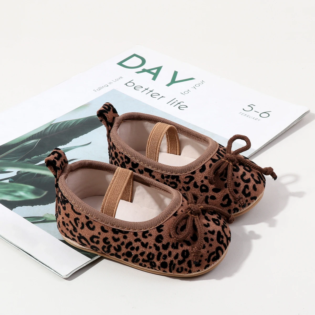 TinyStyle – Mignonnes et élégantes – Chaussures pour bébés filles à imprimé léopard