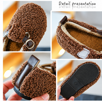 Thumbnail for WarmSteps – Confortables et douillets – Chaussons d'hiver en peluche pour enfants