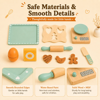 Thumbnail for BakeBuddy – Créatif et éducatif – Kit de pâtisserie en bois