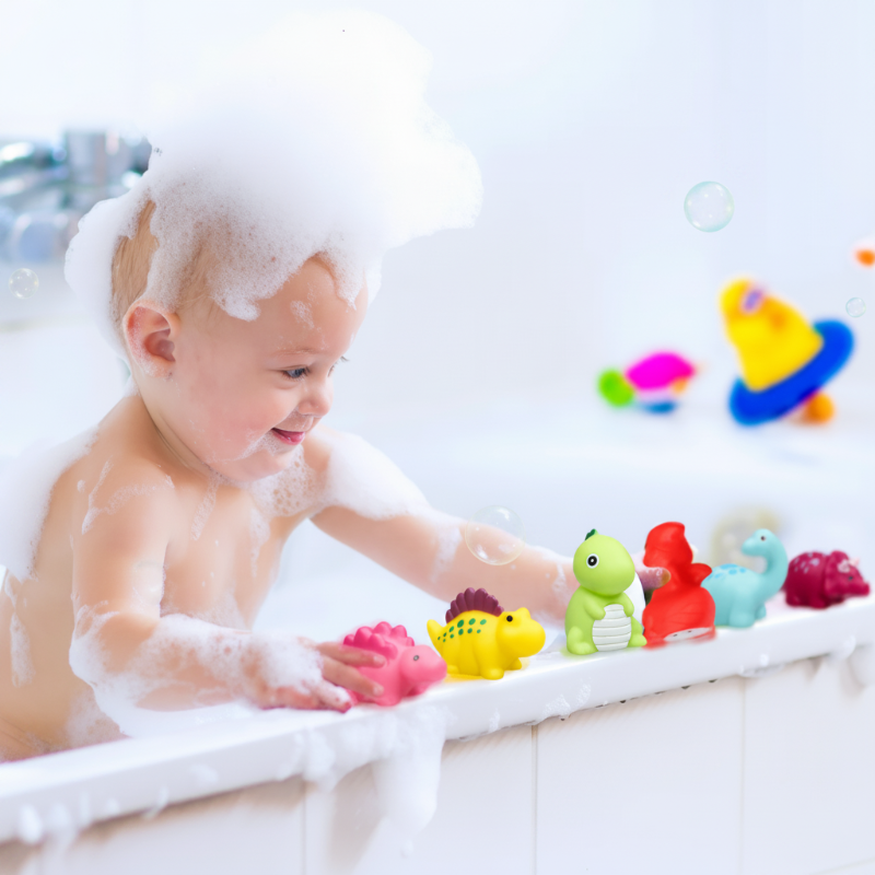 AquaGlow – Sûr et éducatif – Ensemble de jouets de bain lumineux