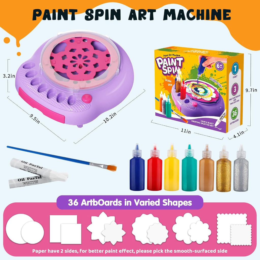SpinArt – Créativité et éducation – Machine à peindre à faire soi-même