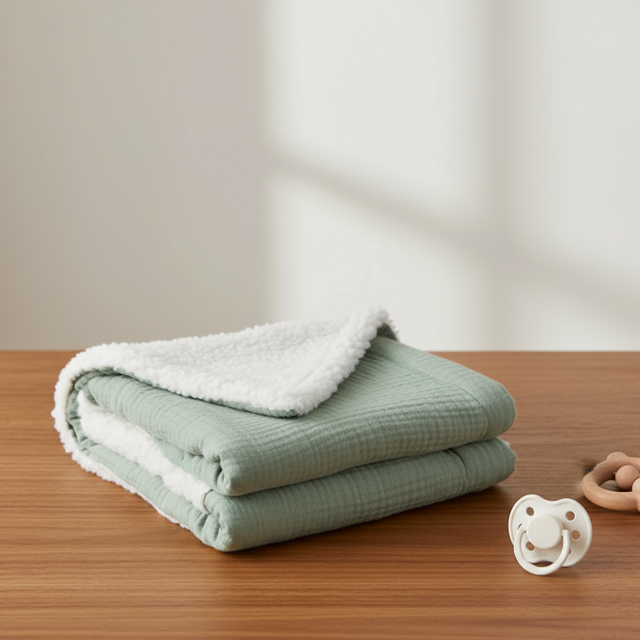 SnuggleBear – Couverture bébé épaisse et douce Premium