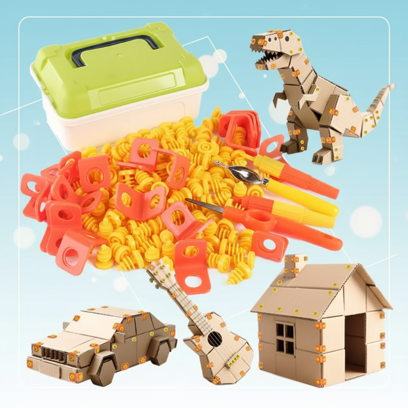 ToolMaster – Le kit d'outils idéal pour les amateurs de bricolage en carton – Kit d'outils pour enfants