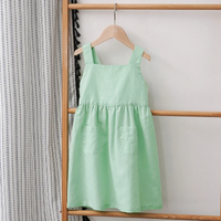 Thumbnail for BloomGrace – Mignonne et confortable – Robe pour enfant avec nœud et bretelles réglables