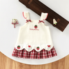 BerryBloom – Mignon et confortable – Robe pour fille avec un patch représentant une fraise et un lapin