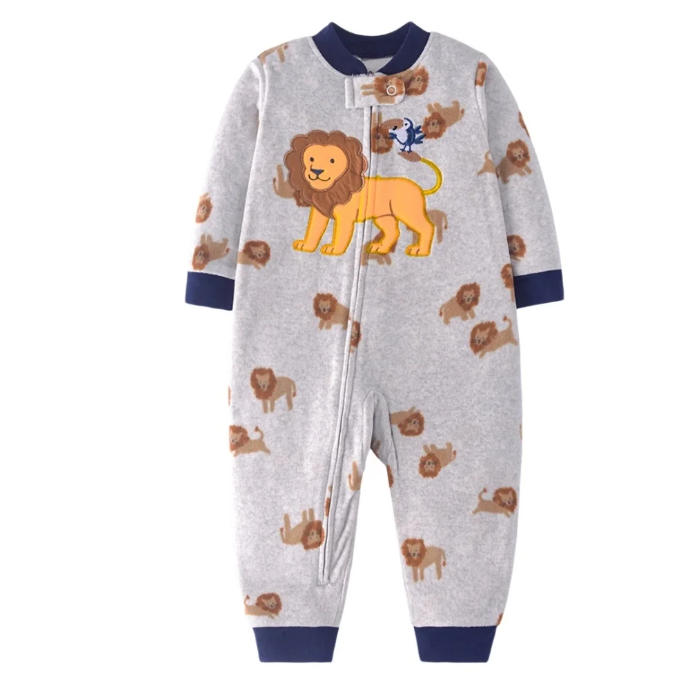 WarmBuddy – Mignon et tout doux – Combinaison pour bébé en polaire avec imprimé de personnages de dessins animés