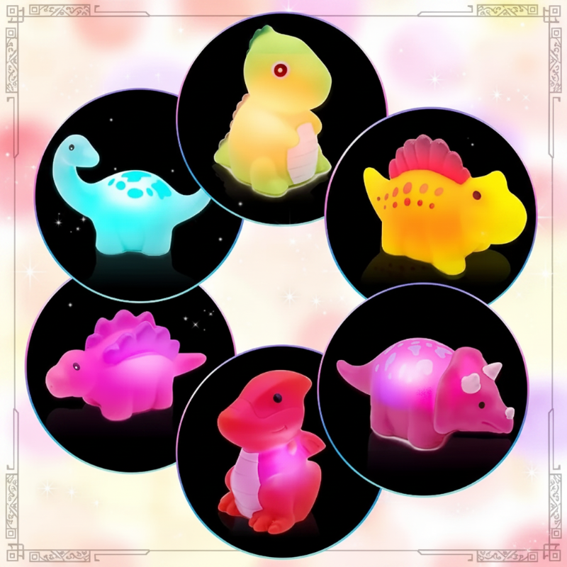 AquaGlow – Sûr et éducatif – Ensemble de jouets de bain lumineux