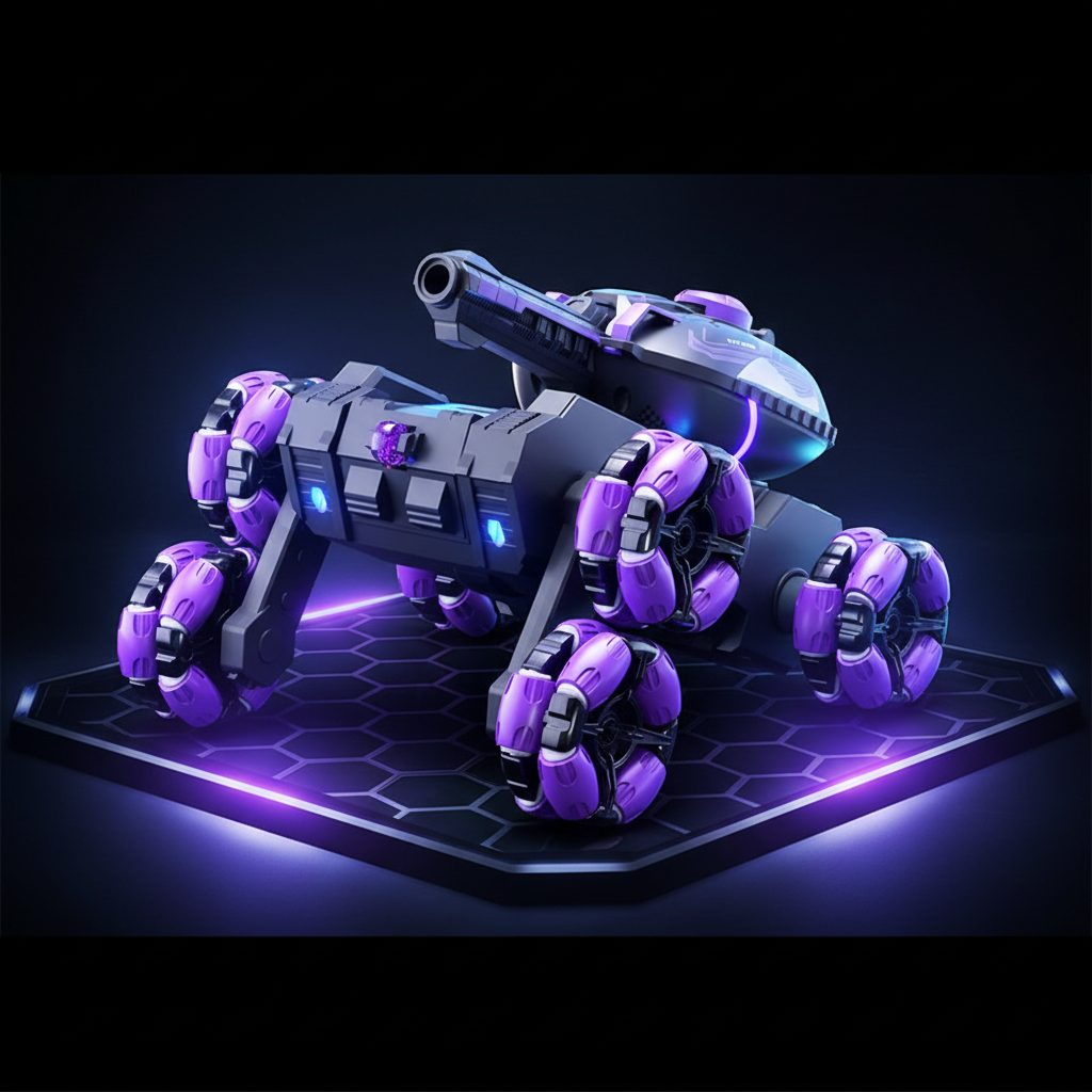 CrazyWheels – Cool et palpitant – Camion-citerne télécommandé avec lanceur de boules de gel