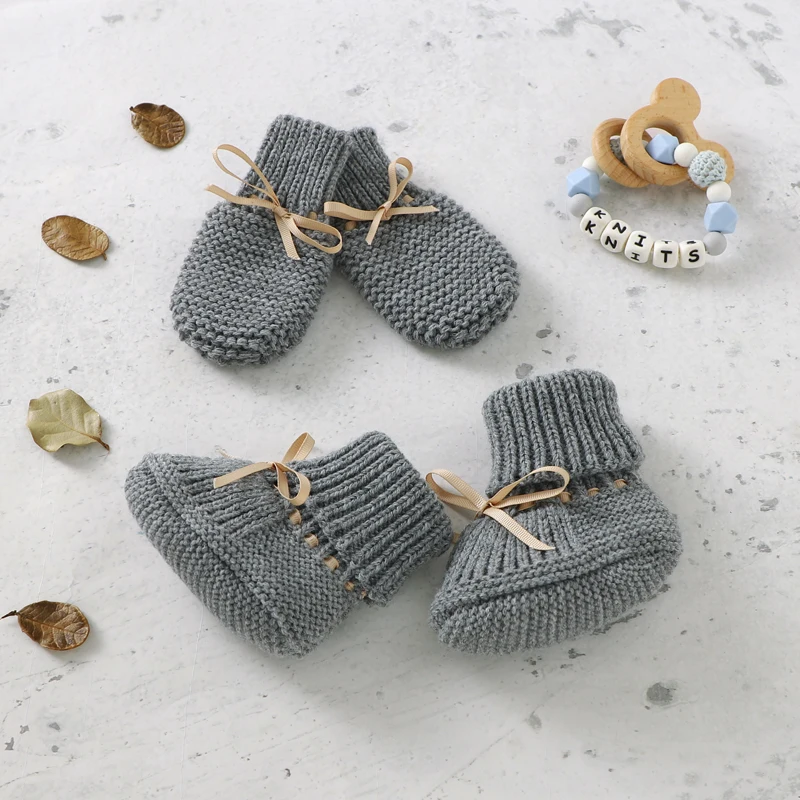 Booties & Mittens – Doux et chaud – Ensemble gants et chaussons