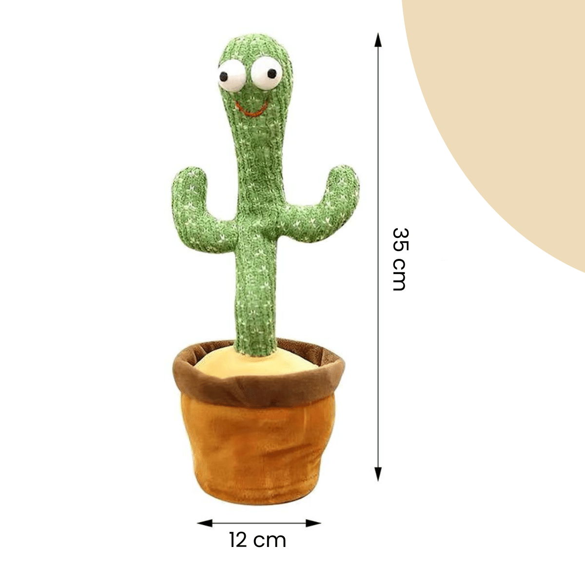 Happy Cactus™ - Jouet qui réagit aux sons - Cactus dansant