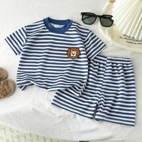 Thumbnail for Kids Stripe Outfit – Tendance et confort – Tenue d'été pour enfants