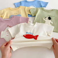 Thumbnail for LittlePatch – Dessins animés & Fun  – T-shirt pour enfant avec des écussons de dessins animés