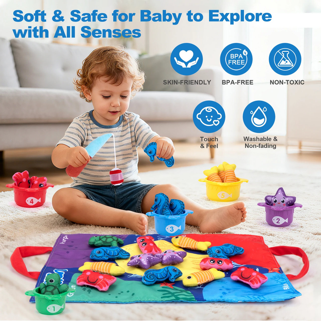 LittleFisher – Éducatif et interactif – Jeu de pêche Montessori