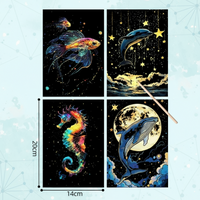 Thumbnail for GlowArt – Glow-in-the-dark – Set de cartes à gratter