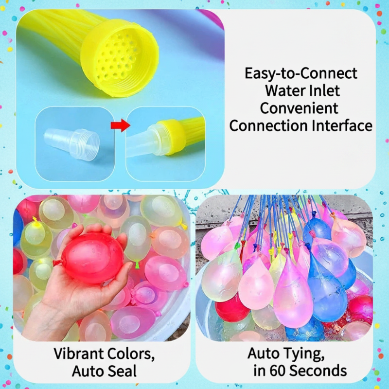 FunBalloons – Remplissage facile en quelques secondes – Ballons d'eau magiques