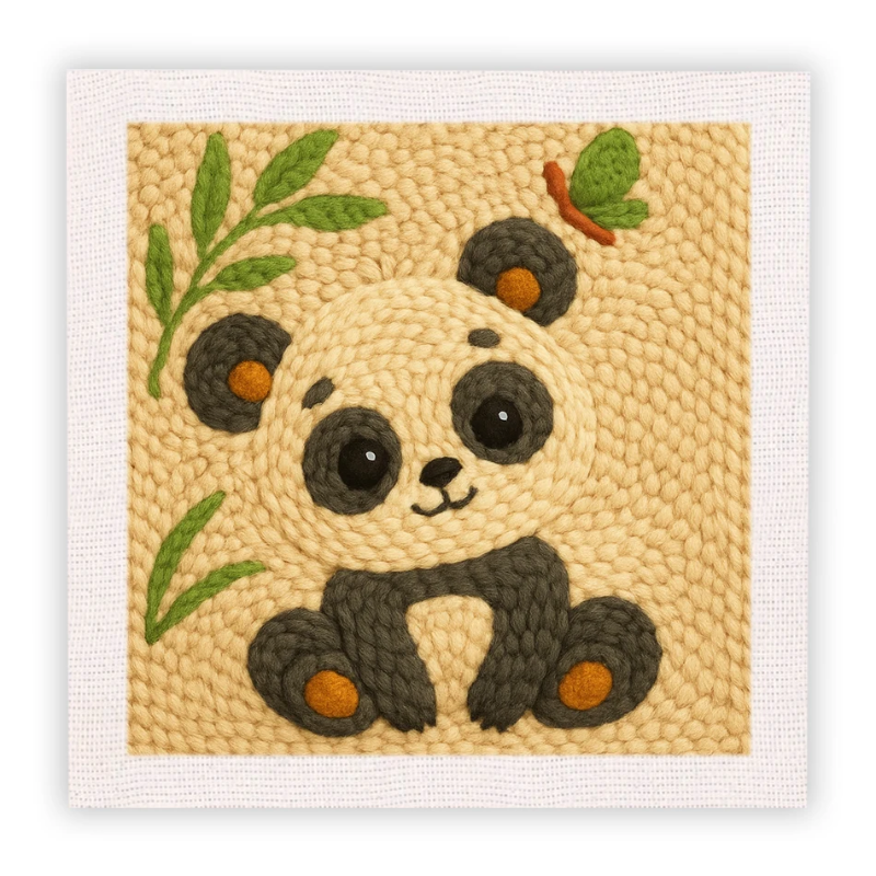 ThreadArt – Fait main & Coloré – Kit de broderie Animaux