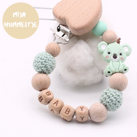 Thumbnail for Woods™ - Collier Tétine - 'Koala' en bois de hêtre