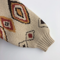 Thumbnail for LittleRetro – Chaleureux et élégant – Pull en maille pour enfant avec motif en losanges