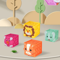 Thumbnail for SoftStack – Ludique et éducatif – Blocs empilables en forme d'animaux en peluche