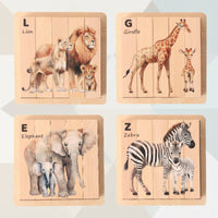 Thumbnail for ZooStack – Bois & Interactif – Puzzle animaux en blocs