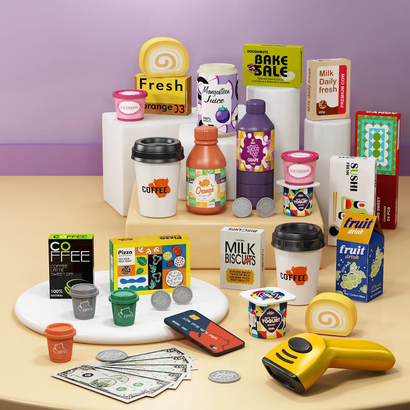 PlaySmart – Créatif et éducatif – Kit de jeu « Supermarché »